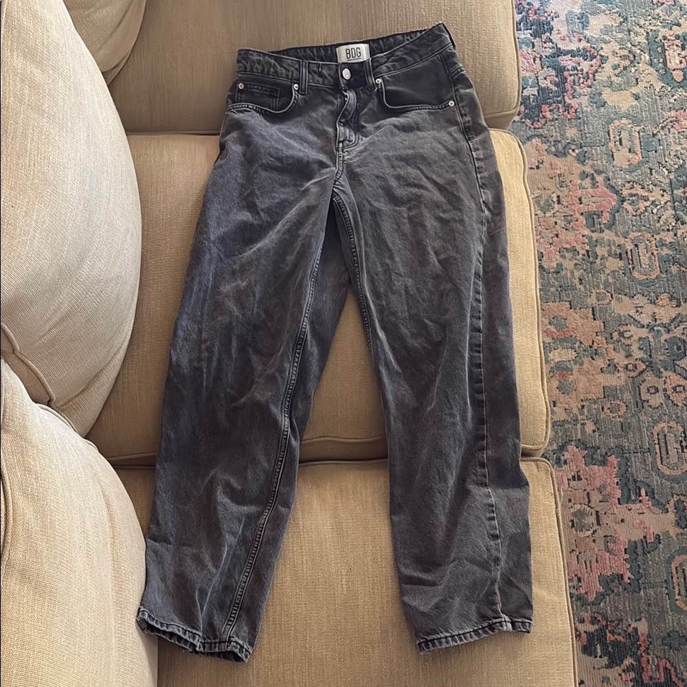 Urban Outfitters Black Straight Leg Jeans